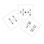 Zusatzkarten für das Rechen-Würfelspiel - Brüche multiplizieren und dividieren