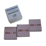 Zusatzkarten für das Rechen-Würfelspiel - Addition/Subtraktion im Zahlenraum bis 1.000