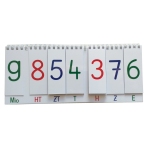 Stellenwert-Umschlagzahlen bis 9 999 999 in Montessorifarben