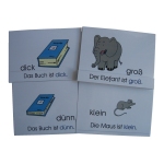 Bildkarten zur Sprachförderung - Adjektive II (Gegensatzpaare)