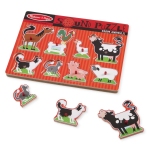 Steckpuzzle "Bauernhoftiere" mit Tiergeräuschen