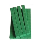 Dienes-Zehnerstäbe aus RE-Wood®, 10 Stück, grün