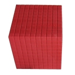 Dienes-Tausenderwürfel aus RE-Wood®, 1 Stück, rot